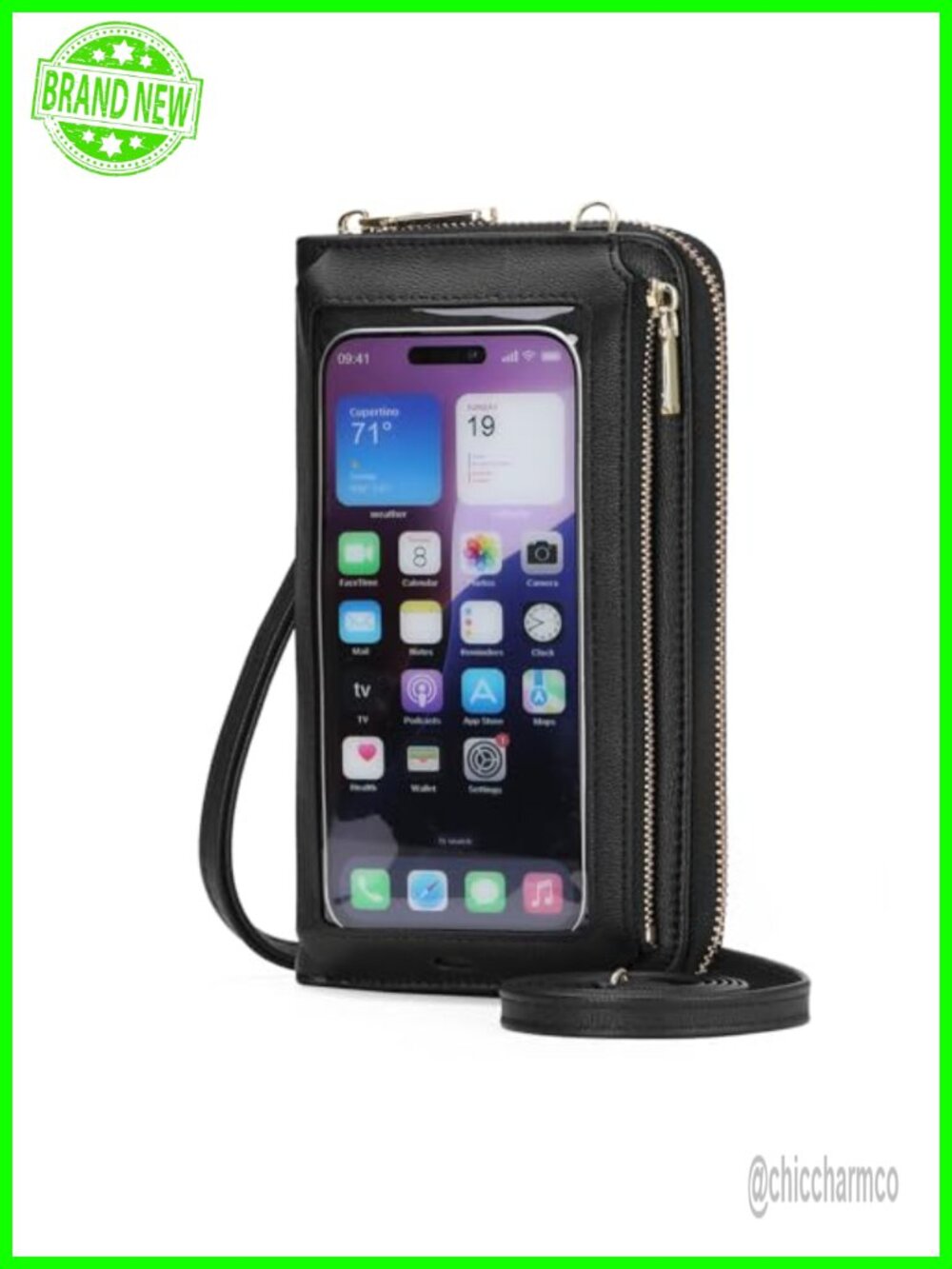 Touchscreen Phone Purse Crossbody Wallet RFID Blocking Wristlet